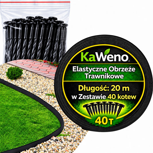 Elastyczne Obrzeże Ogrodowe 20 m + 40 Kotew